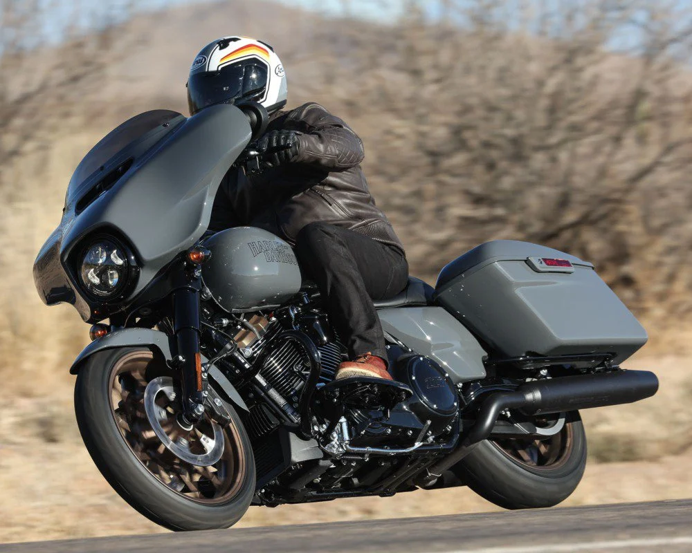 Harley-Davidson Street Glide grand tourer rental Sicily Italy
